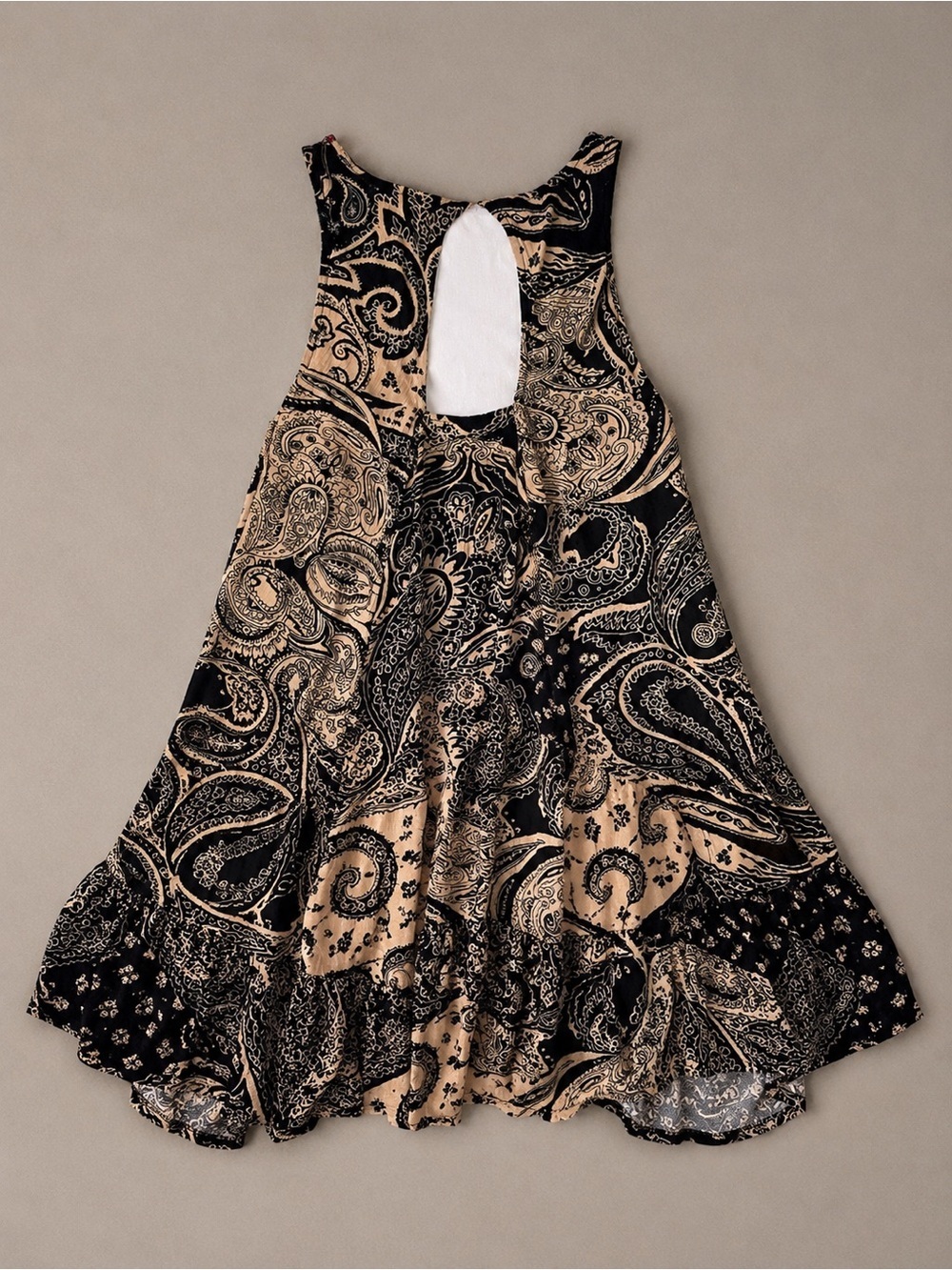 Hayden Los Angeles Boho Paisley Swing Dress Small Festival Western Rayon - Picture 4 of 6